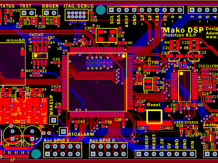 兼容Arduino的DSP音频开发板电路+PCB源文件+固件_百工联_工业互联网技术服务平台