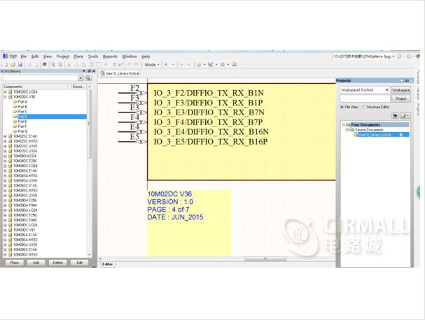 altera fpga max10系列Altium AD09  AD17 原理图封装库 + Cadence orcad Capture 元器件库 原理图封装库_鹏程工联_工业互联网技术服务平台