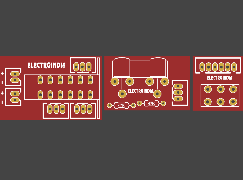 DIY音频放大器的电位计，开关和RCA插座PCB板_百工联_工业互联网技术服务平台