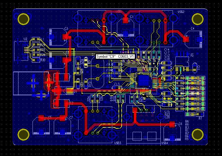 7口USB-HUB带独立供电（原理图+PCB源文件）_百工联_工业互联网技术服务平台