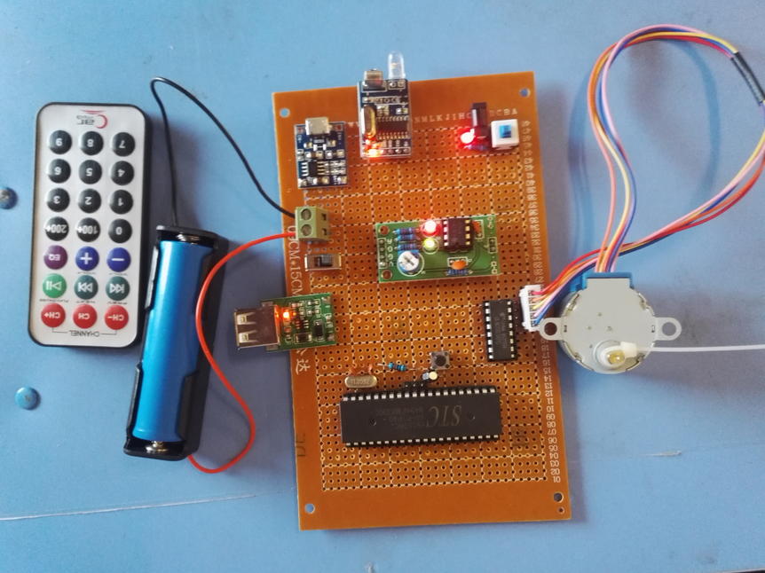 基于51单片机的红外控制步进电机正反转设计-红外--锂电池充放电-馈电显示-（源码+电路图）_百工联_工业互联网技术服务平台