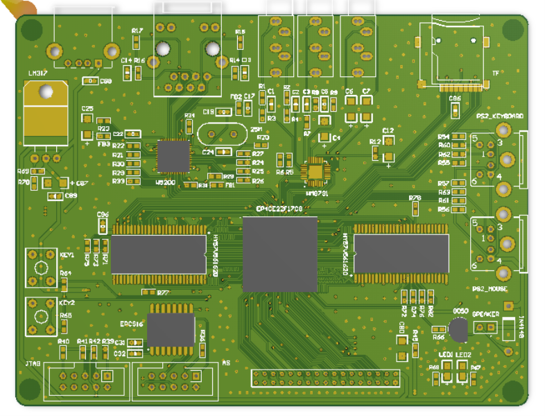 EP4CE22F17C8 E FPGA开发板ALTIUM设计原理图+PCB+FPGA源码_鹏程工联_工业互联网技术服务平台