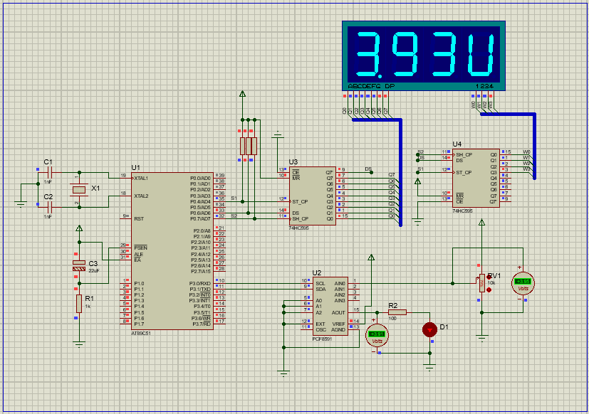 基于51单片机数字电压表proteus仿真(仿真+源程序)_鹏程工联_工业互联网技术服务平台