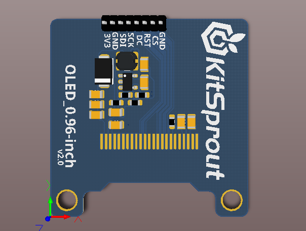 SSD1331 0.96寸OLED显示屏电路图及PCB_百工联_工业互联网技术服务平台