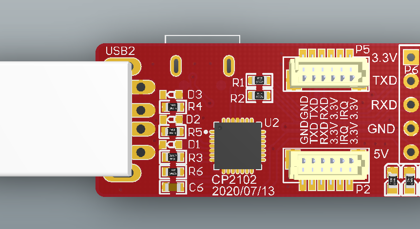 CP2102串口工具，指纹头调试工具(pcb+原理图+电脑驱动)_百工联_工业互联网技术服务平台