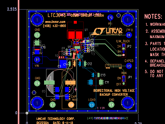 基于 LTC3643 双向电源，升压型充电器/降压型转换器（原理图+PCB源文件+设计说明） _百工联_工业互联网技术服务平台