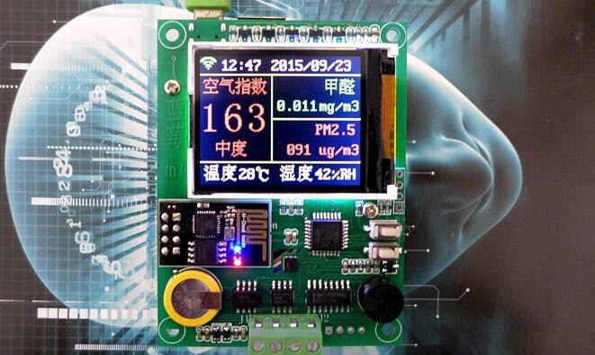 STM8S005开源设计的多功能空气检测仪（甲醛、PM2.5、温湿度检测）_百工联_工业互联网技术服务平台