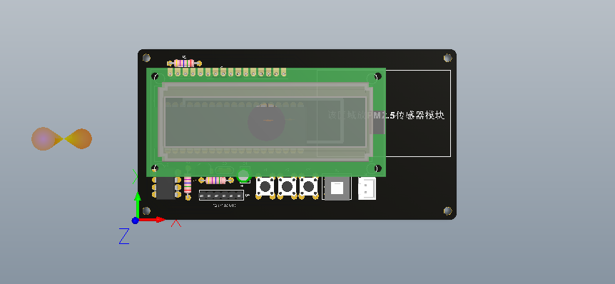 51单片机PM2.5空气质量检测仪设计方案（原理图+全3D的PCB+程序）_百工联_工业互联网技术服务平台