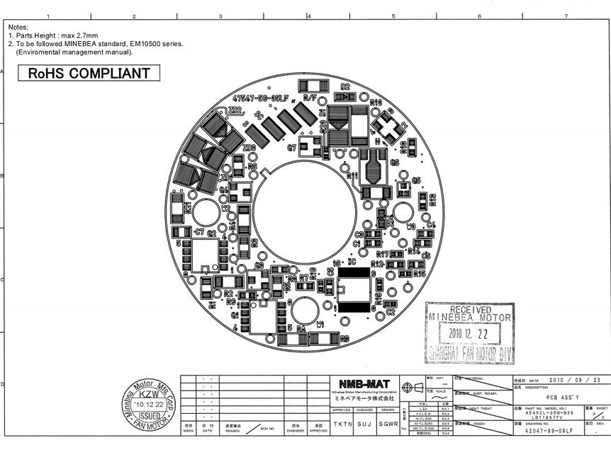 12038 风机NMB电路原理图 PCB  BOM表_百工联_工业互联网技术服务平台