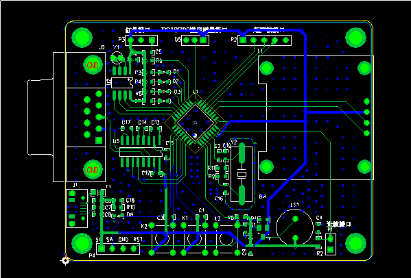 基于STM8的开发板（PADS9.5制作）_鹏程工联_工业互联网技术服务平台