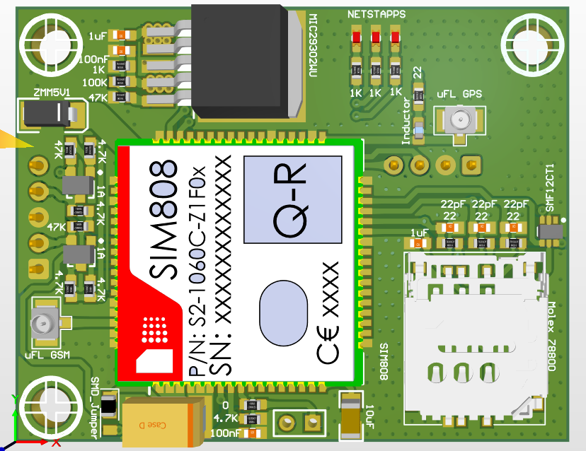 基于SIM808的GSM/GPRS+GPS模组开发板卡_鹏程工联_工业互联网技术服务平台