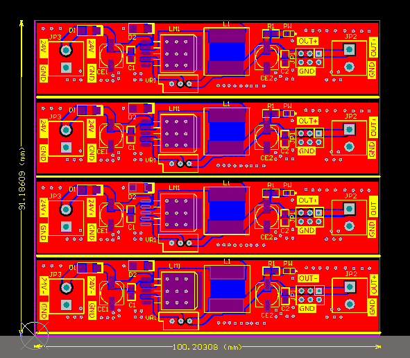 多路电源模块LM2576ADJ的电路设计方案（原理图）_百工联_工业互联网技术服务平台