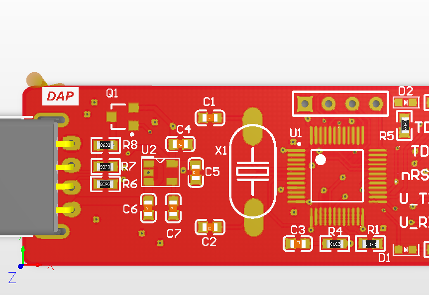 CMSIS DAP/DAPLink下载器 支持虚拟串口 替代jlink(pcb+原理图)_百工联_工业互联网技术服务平台