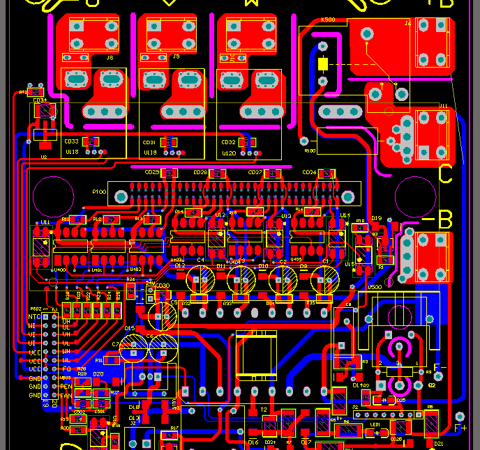 功率3.7kw到11KW的变频器直流无刷驱动电源板（PCB源文件）_百工联_工业互联网技术服务平台