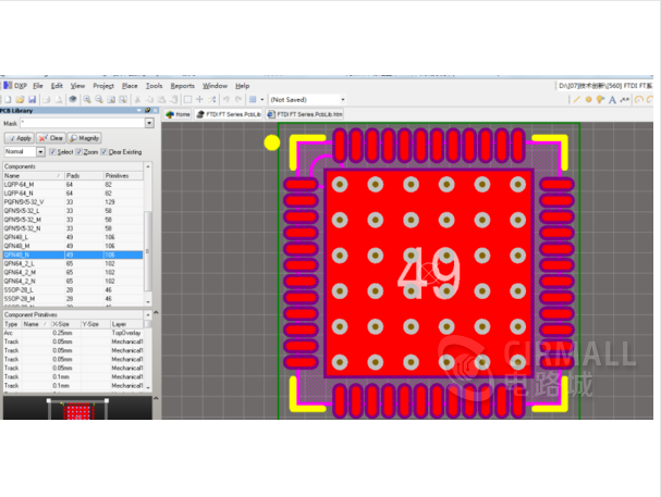  FTDI FT系列 FT2232D  FT4232 USB转串口  Altium AD09  AD17 元器件库 原理图库 PCB库 集成封装库_鹏程工联_工业互联网技术服务平台