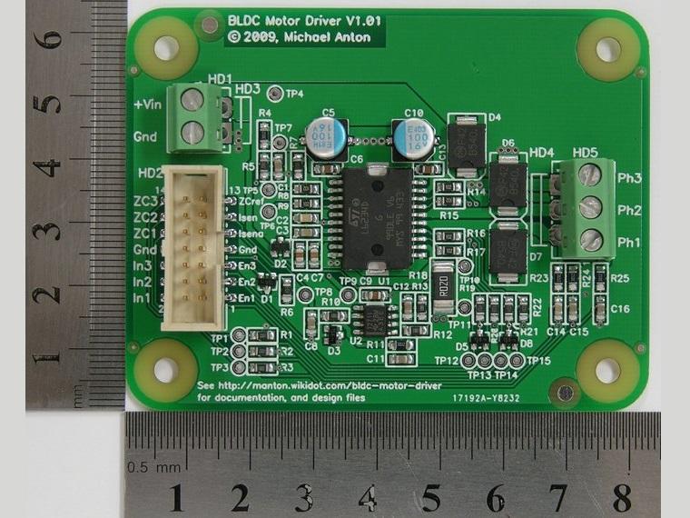 【国外开源】基于L6234PD的三相直流无刷 BLDC 电机驱动器（PCB工程文件+BOM）_鹏程工联_工业互联网技术服务平台