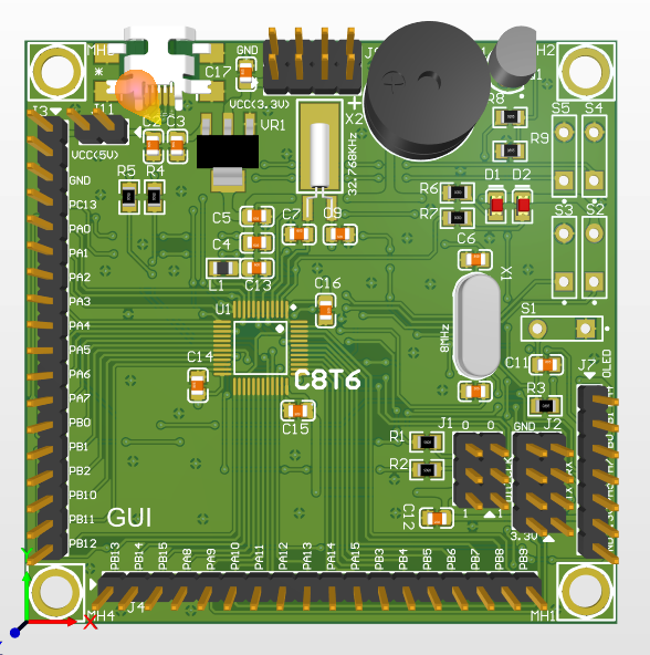 stm32f103c8t6最小系统的电路方案（测试例程+原理图）_鹏程工联_工业互联网技术服务平台