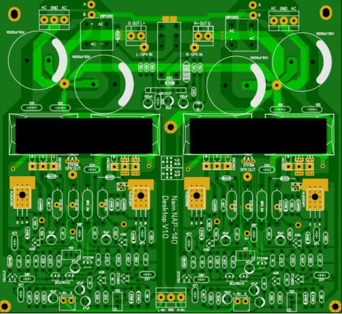 DIY功放电路设计  NAP140 (pcb文件+原理图),附打开pcb软件_百工联_工业互联网技术服务平台