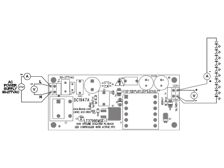 离线隔离型反激式LED控制器(LT3799)的演示电路板_鹏程工联_工业互联网技术服务平台