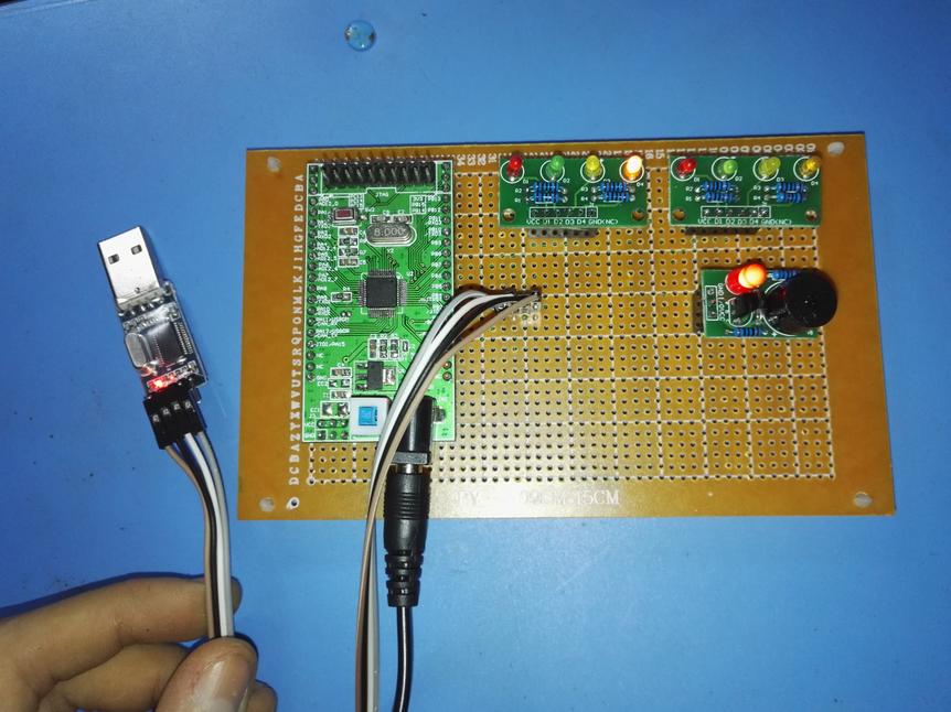 基于STM32F103C8T6单片机电脑串口通讯控灯设计（原理图+程序+论文）_百工联_工业互联网技术服务平台