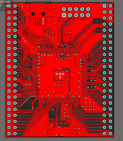 EP4CE6E22 CYCLONE IVE FPGA最小系统板AD版硬件原理图+PCB(2层) 文件_百工联_工业互联网技术服务平台