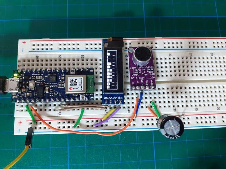 带有Arduino Nano 33 BLE的声谱可视化仪_百工联_工业互联网技术服务平台