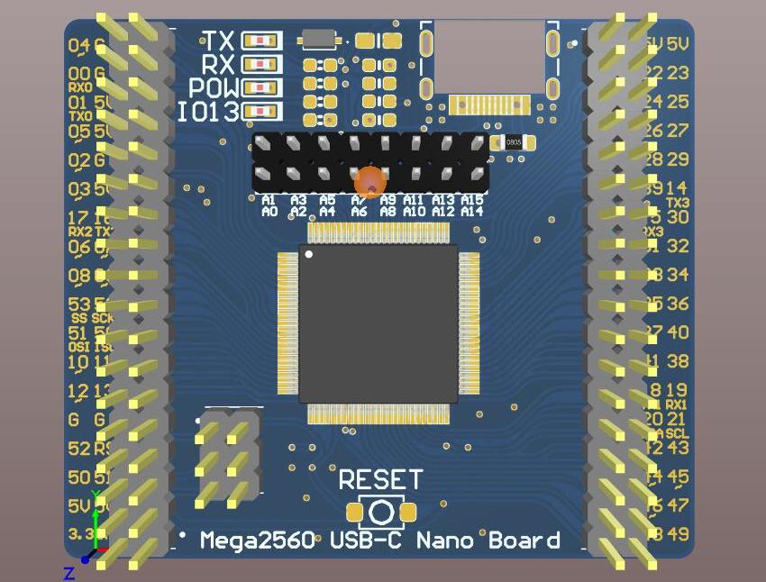 Mega2560 USB-C CH340B Nano板设计方案_鹏程工联_工业互联网技术服务平台