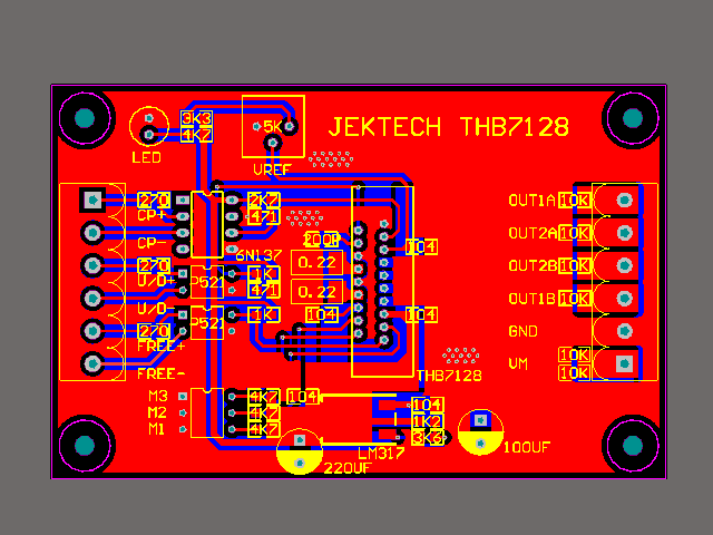 基于THB7128步进电机驱动板原理图+PCB源文件（直接拿来可以用）_百工联_工业互联网技术服务平台