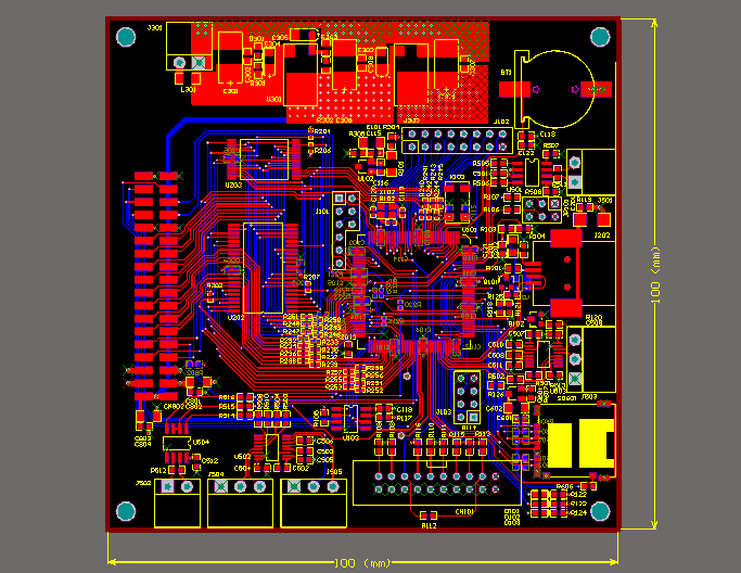自己设计的STM32F103ZET6开发板原理图、PCB源文件_百工联_工业互联网技术服务平台