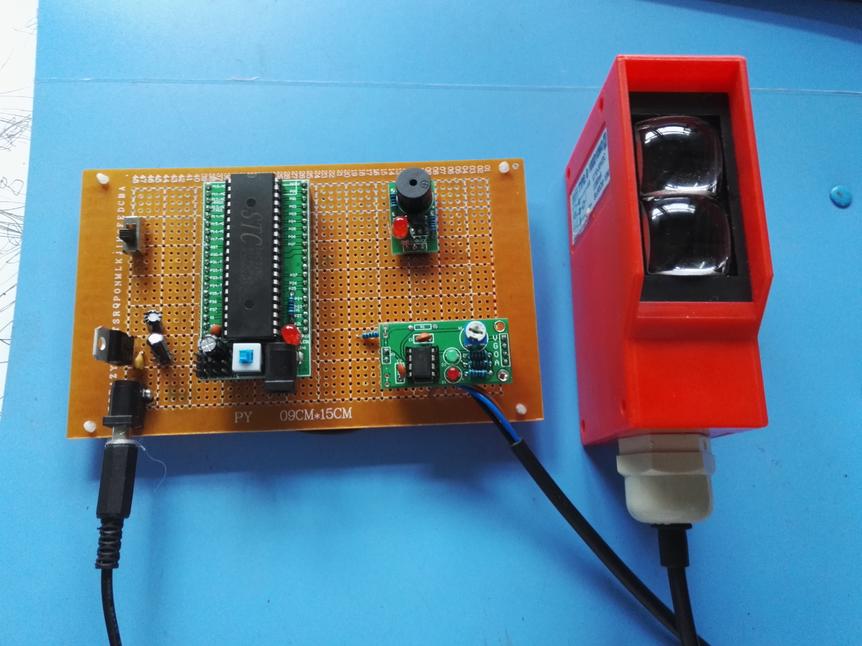 产品设计-基于51单片机的红外避障报警器设计-远程导盲仪-10米距离-原理图+程序_百工联_工业互联网技术服务平台